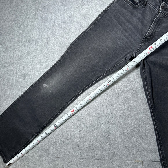 Levi's denim jeans Womens 31x30 Black Superlow Boot Low Rise Distressed red tab - Picture 10 of 16